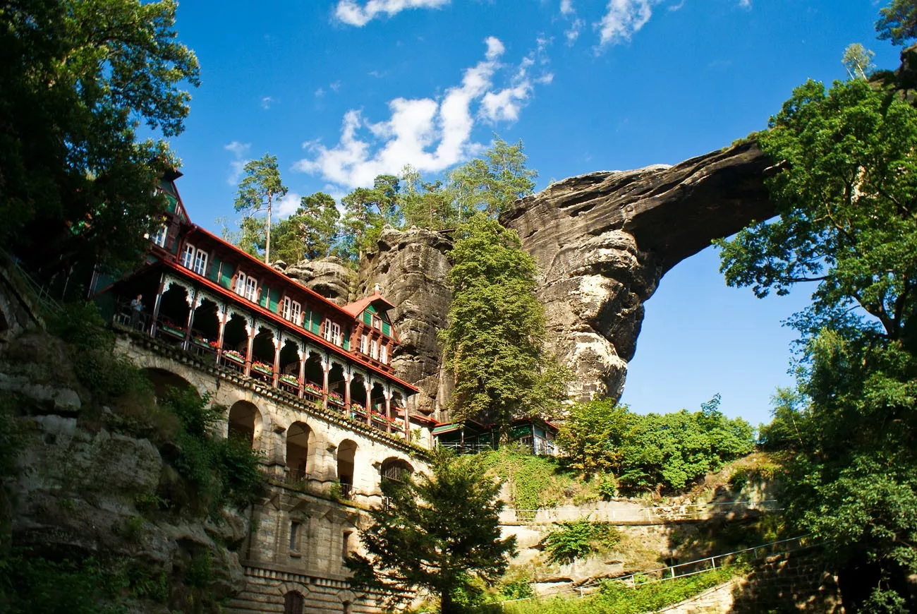 Monumento natural - Pravcicka brana em Hrensko, República Checa