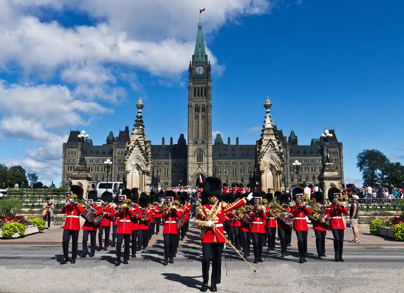 Changing of the Guard ceremony at Parliament Hill in Ottawa