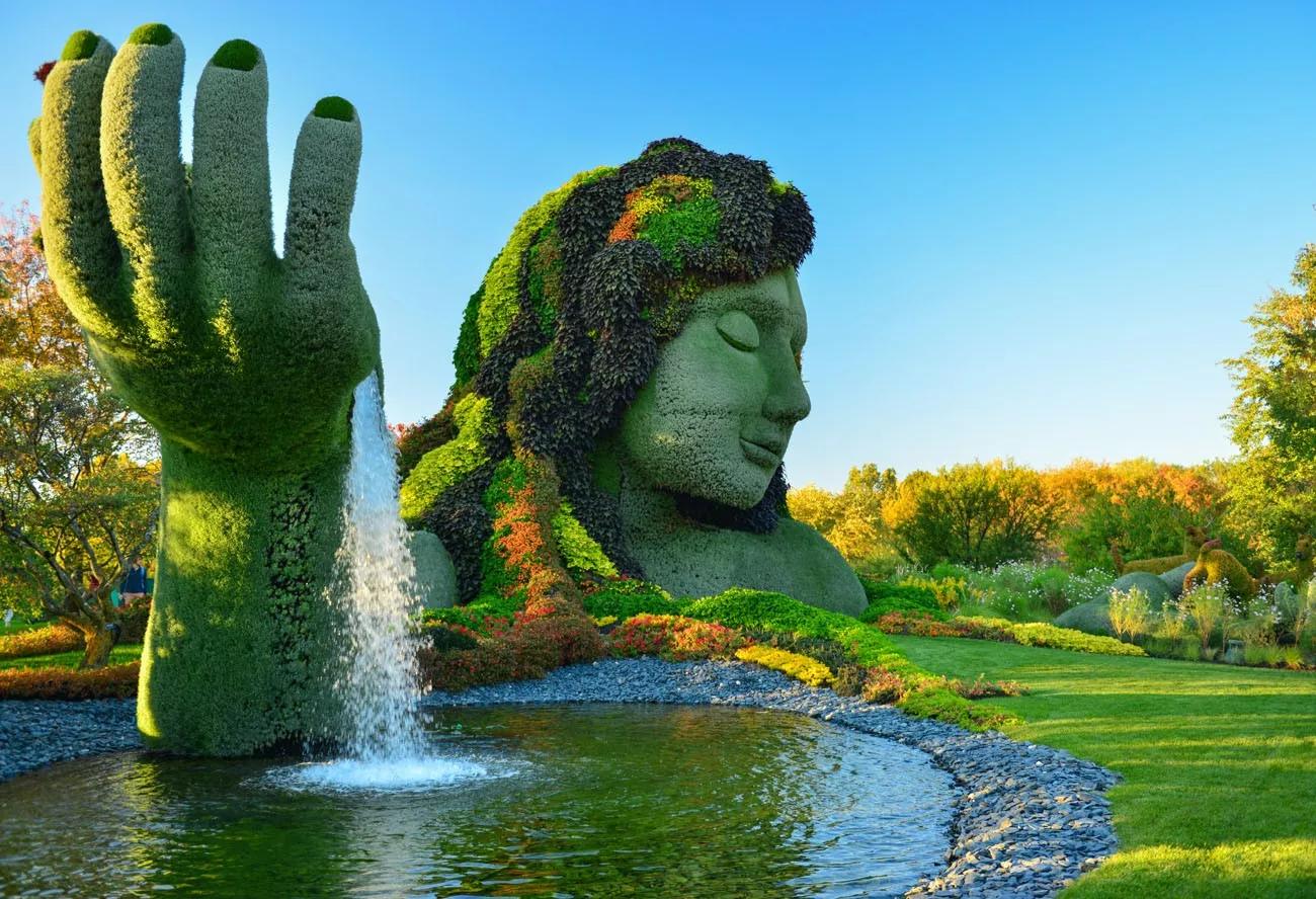 The Montreal Botanical Garden ,is considered to be one of the most important botanical gardens in the World 