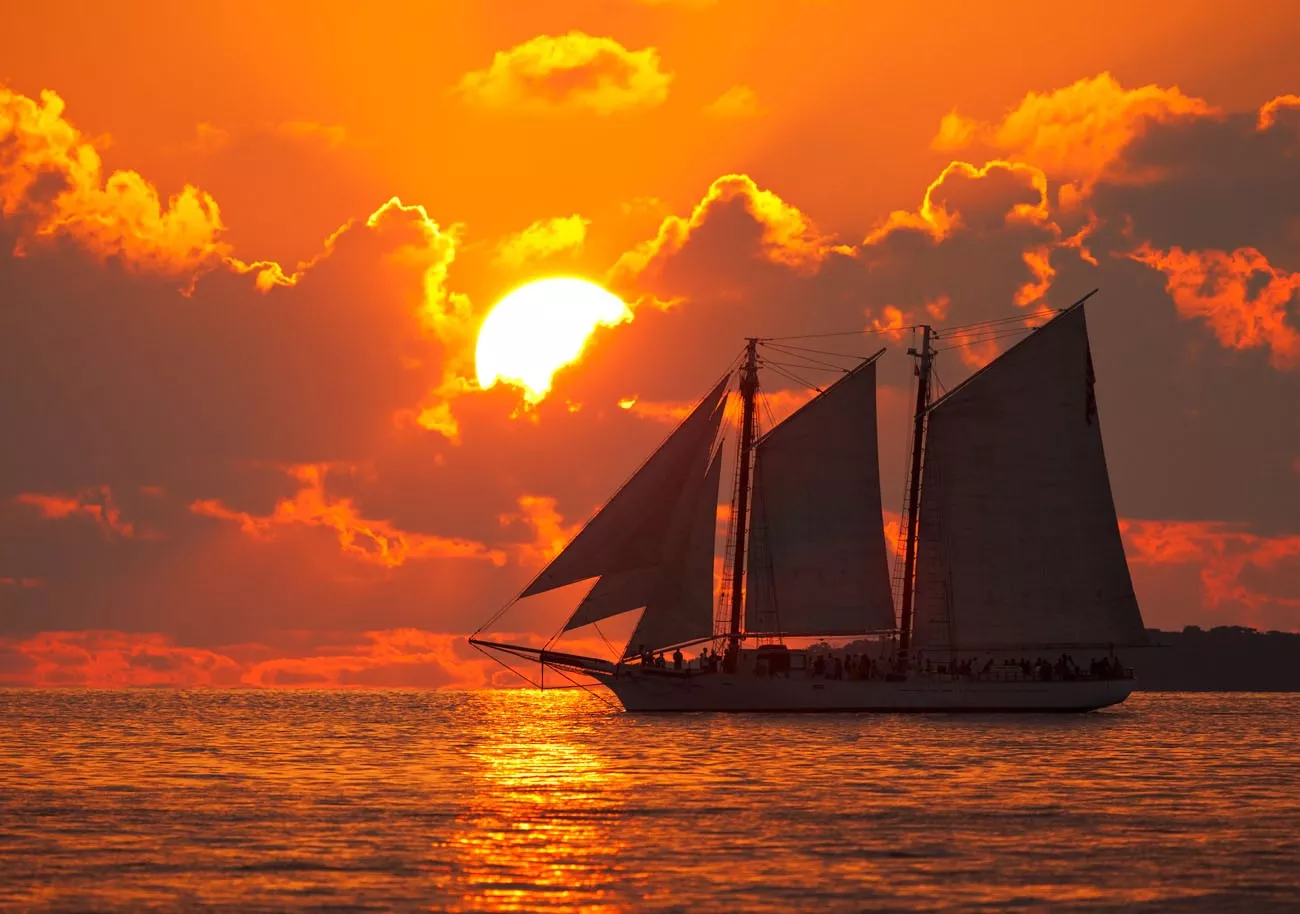 Por do sol em Key West