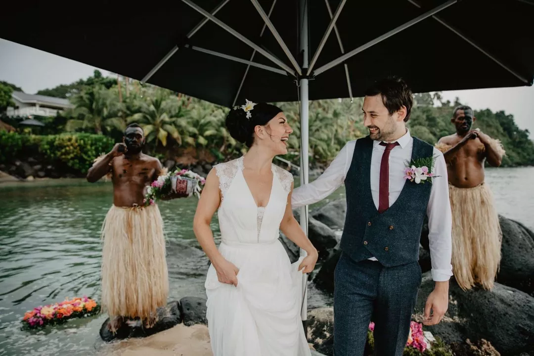 Elopement Wedding no Taveuni Palms Luxury Resort