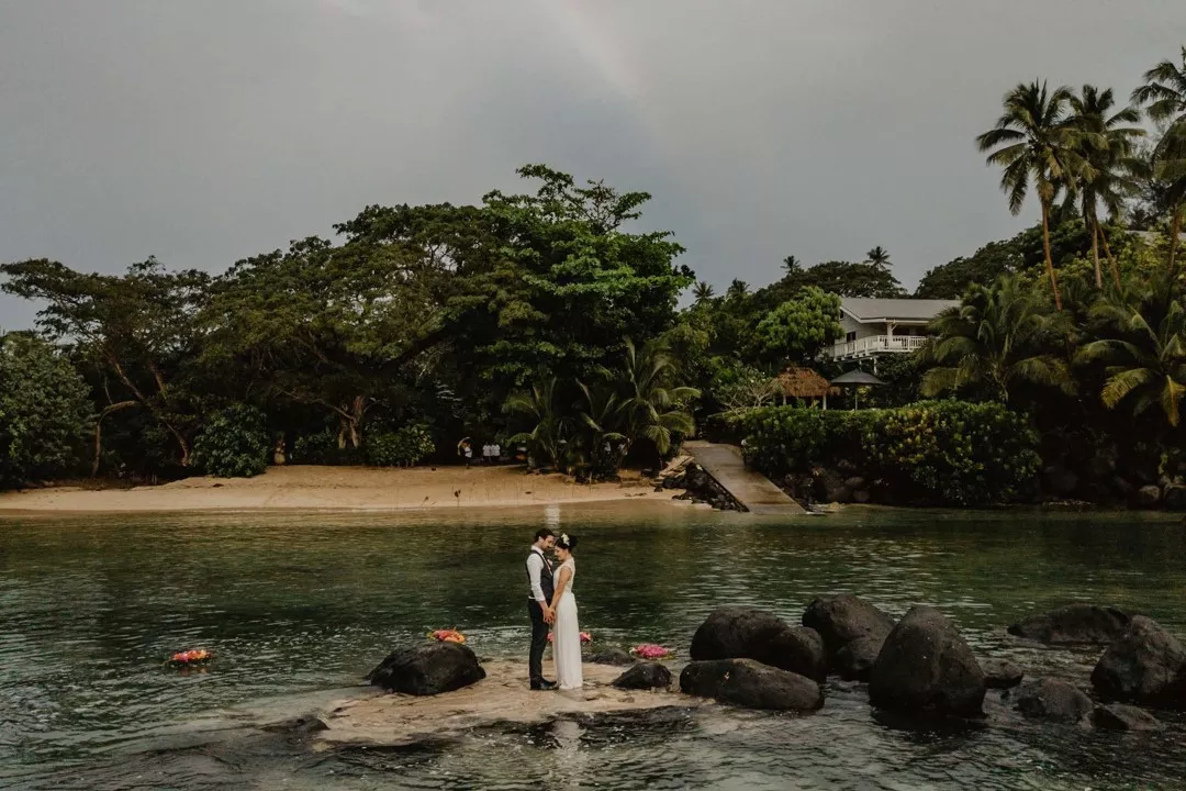 Elopement Wedding no Taveuni Palms Luxury Resort