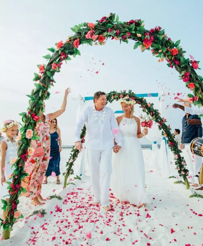 Casamento no Hideaway Beach Resort & Spa Maldives