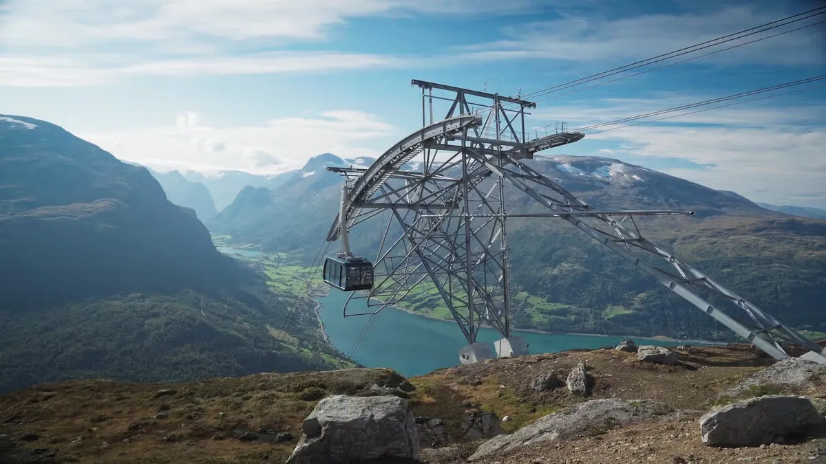 Teleférico em Loen, Noruega