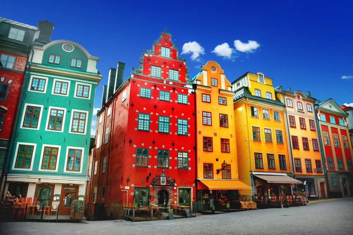 Casas em Stortorget, Estocolmo, Suécia