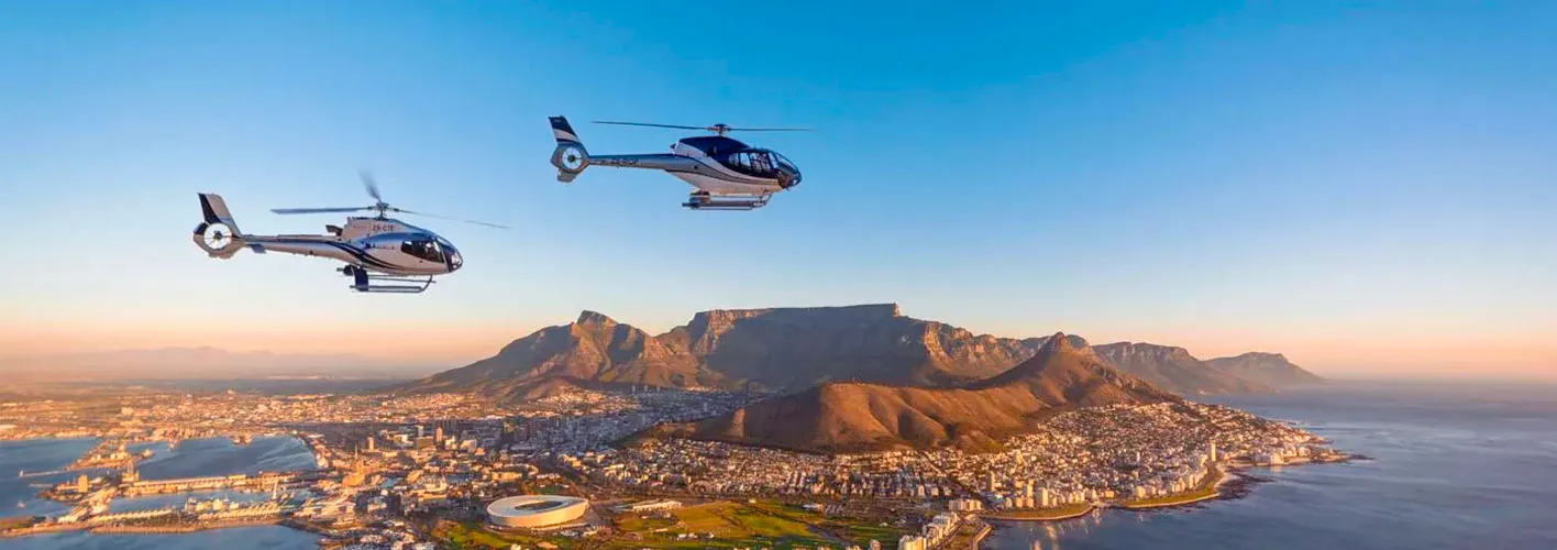voo de helicóptero mountain table