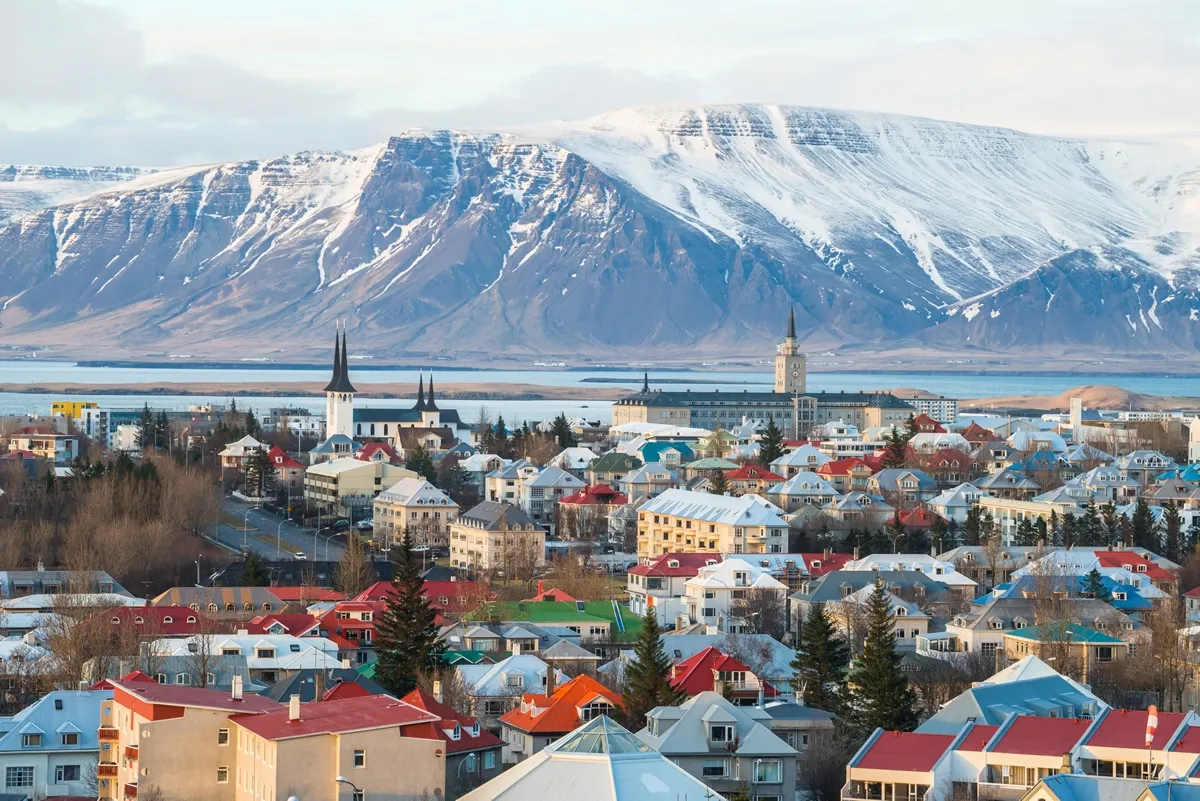 Vista de Reykjavik, Islândia