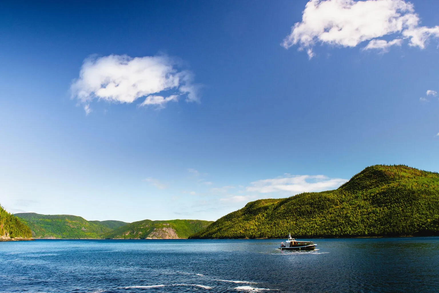 Fiorde em Saguenay, Canadá