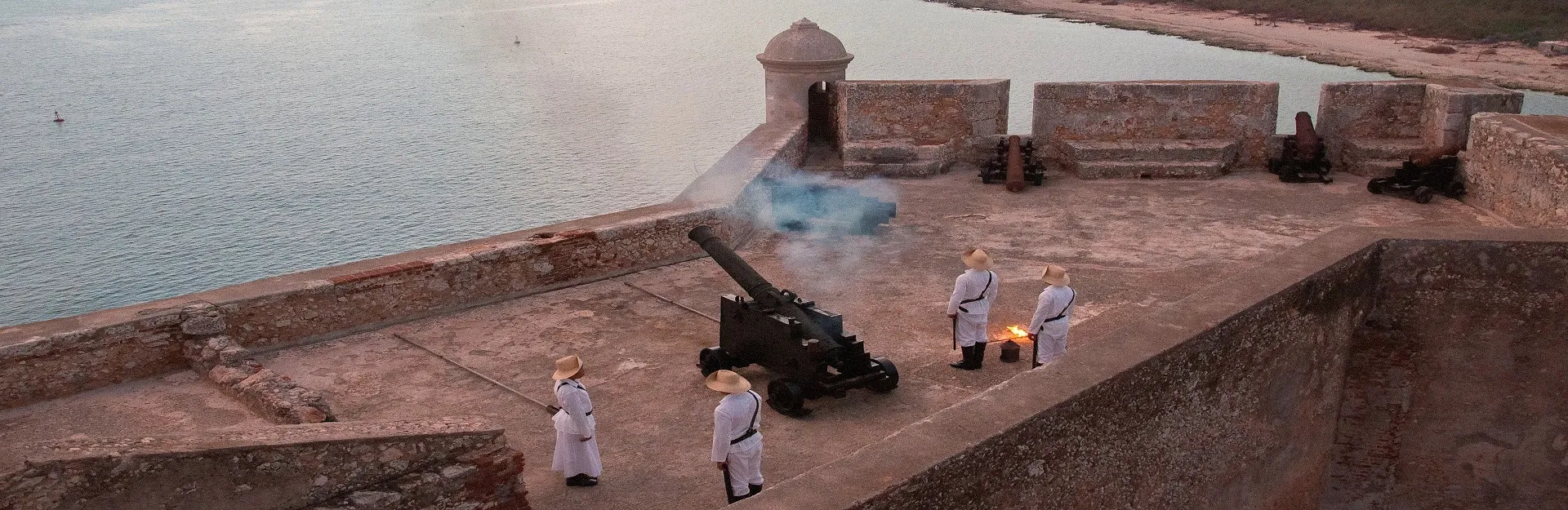 Canhão de fortaleza em Santiago de Cuba