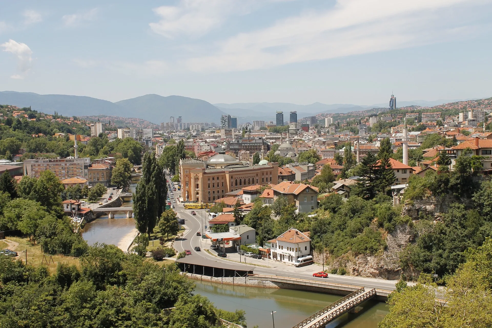 Vista de Sarajevo, Bosnia e Herzegovina
