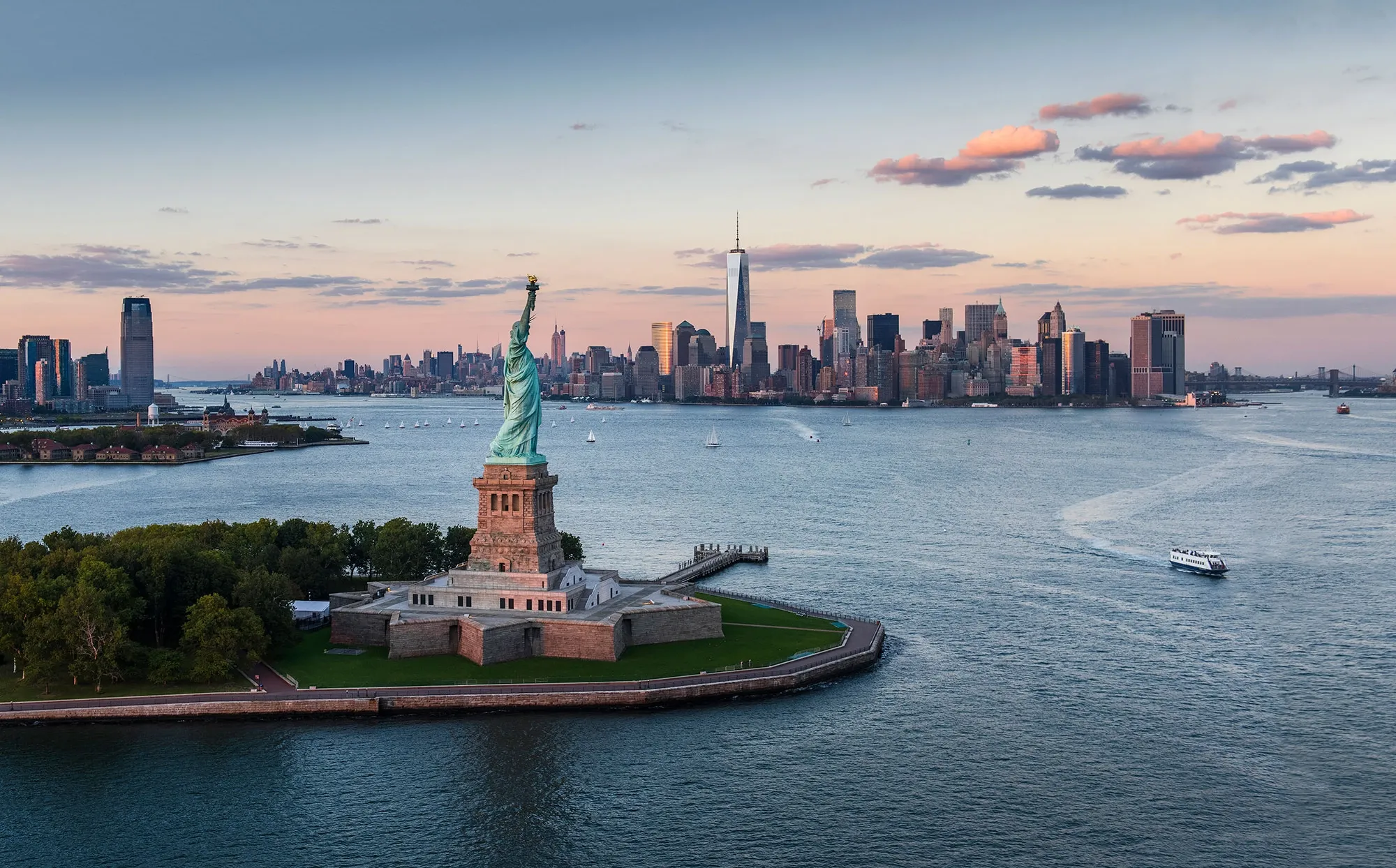 Vista da Estátua da Liberdade, Nova York