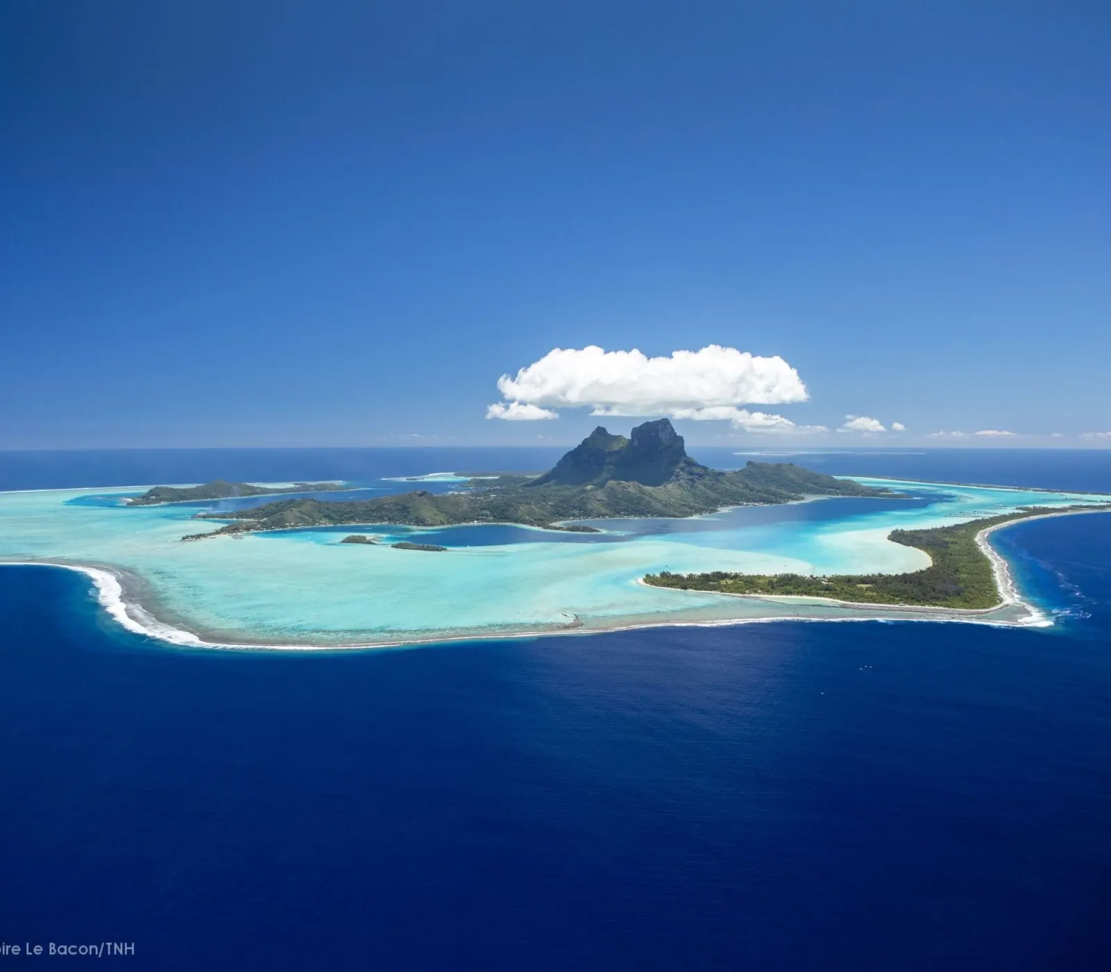 Vista de Bora Bora, Polinesia Francesa