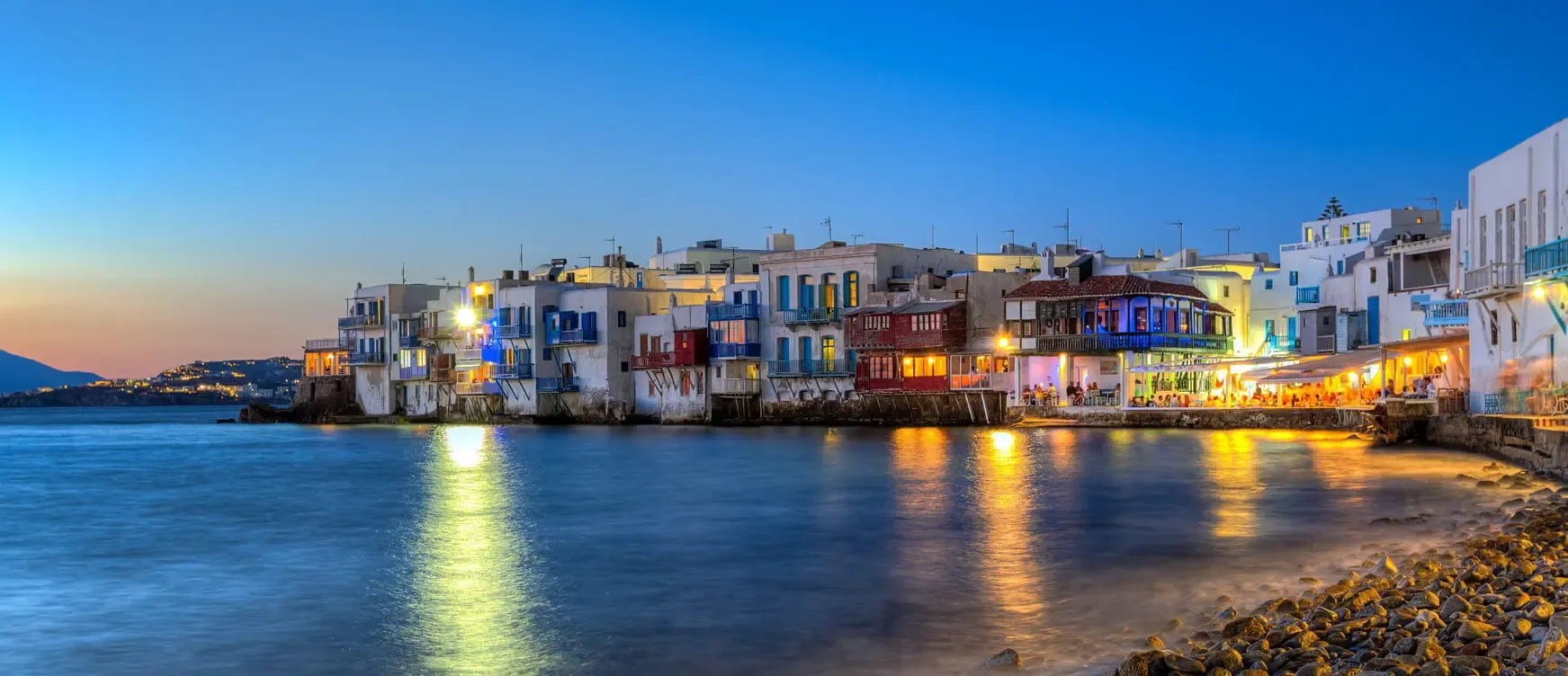 Pequena Veneza em Mykonos, Grécia