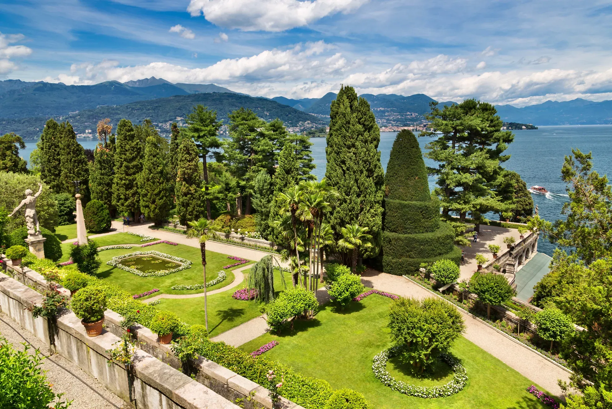 Ilha Isola Bella, no Lago Maggiore, Itália
