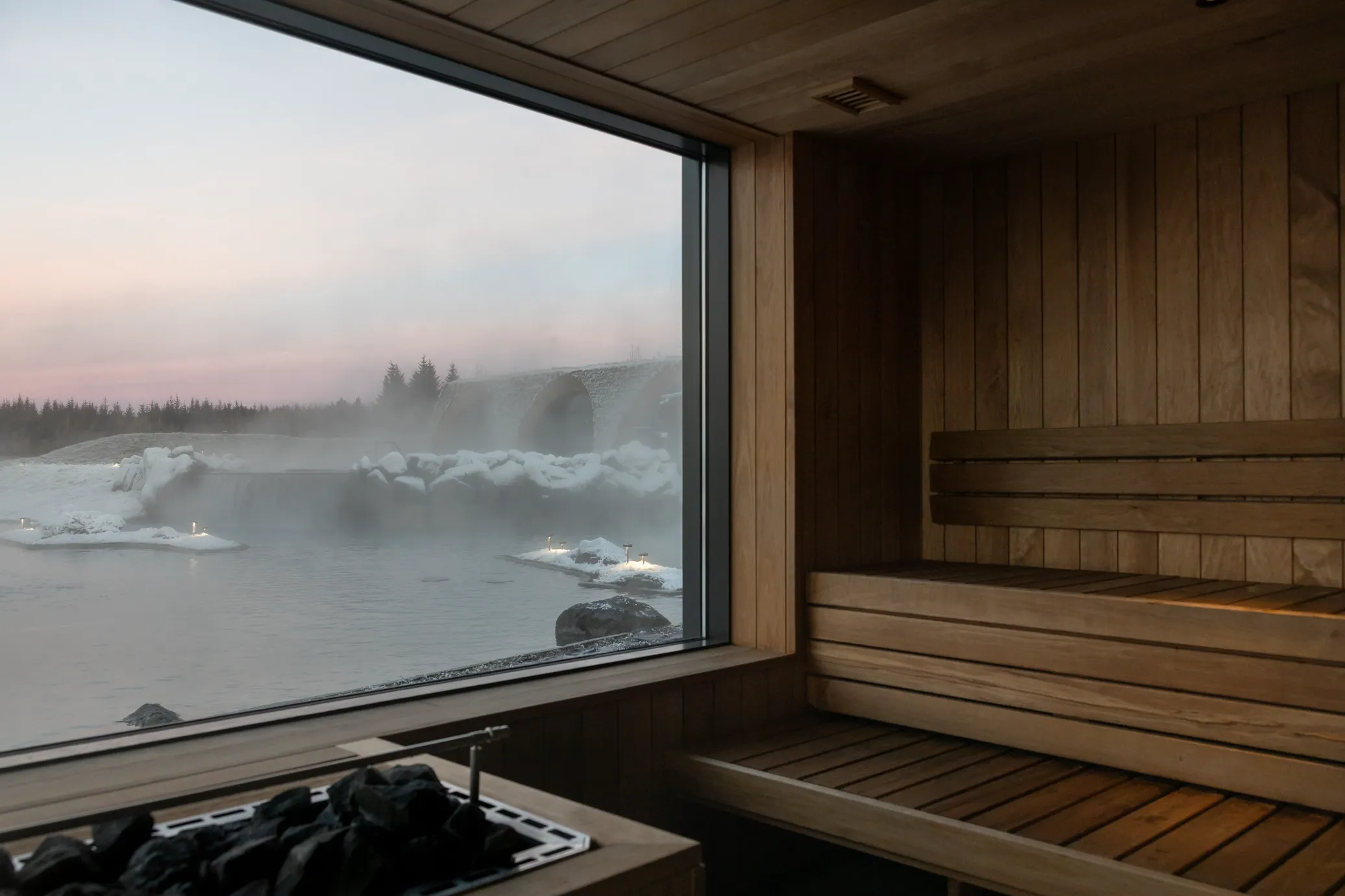 Sauna no Laugarás Lagoon, Islândia
