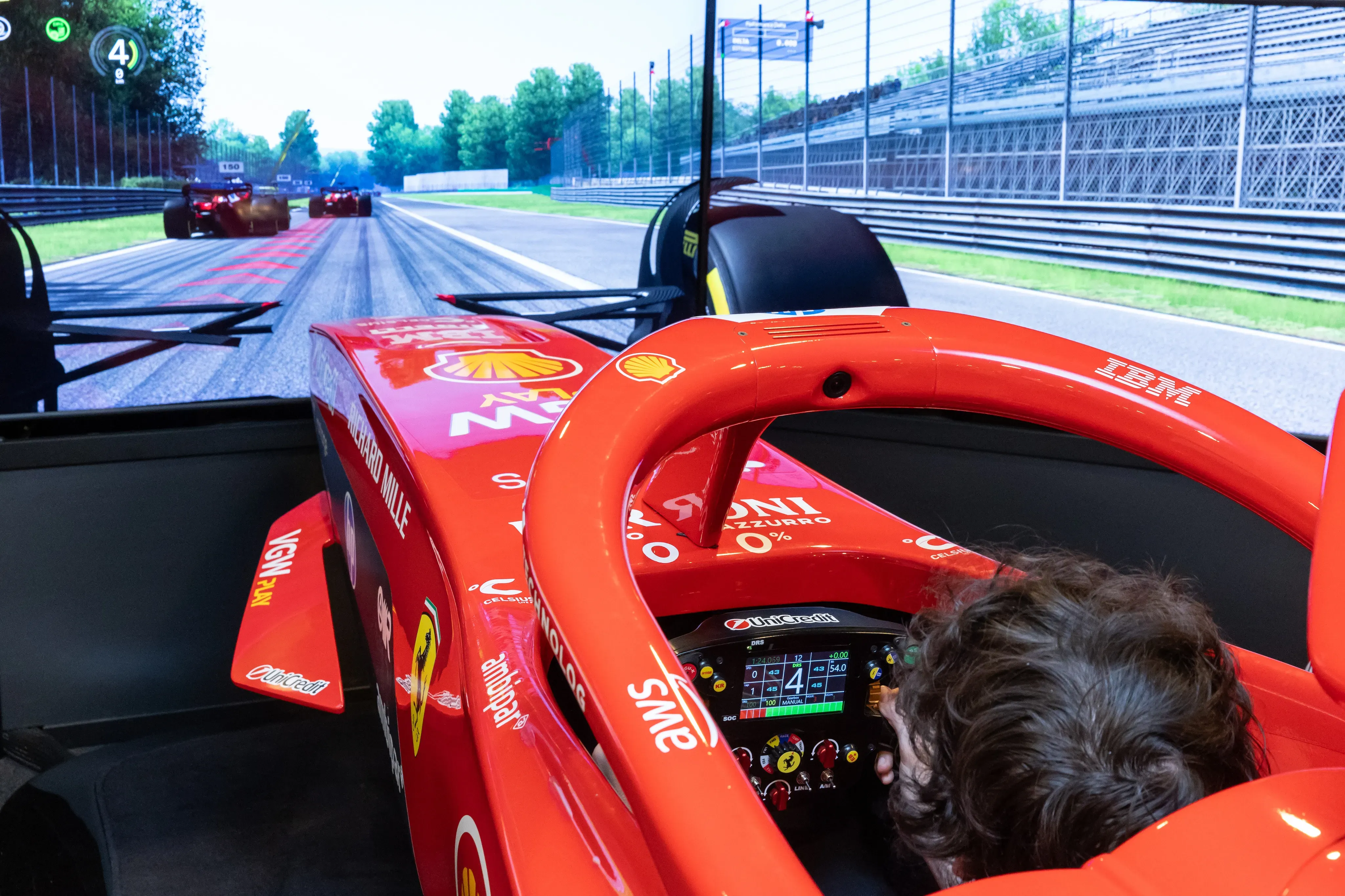 Simulador no Museu da Ferrari, em Maranello