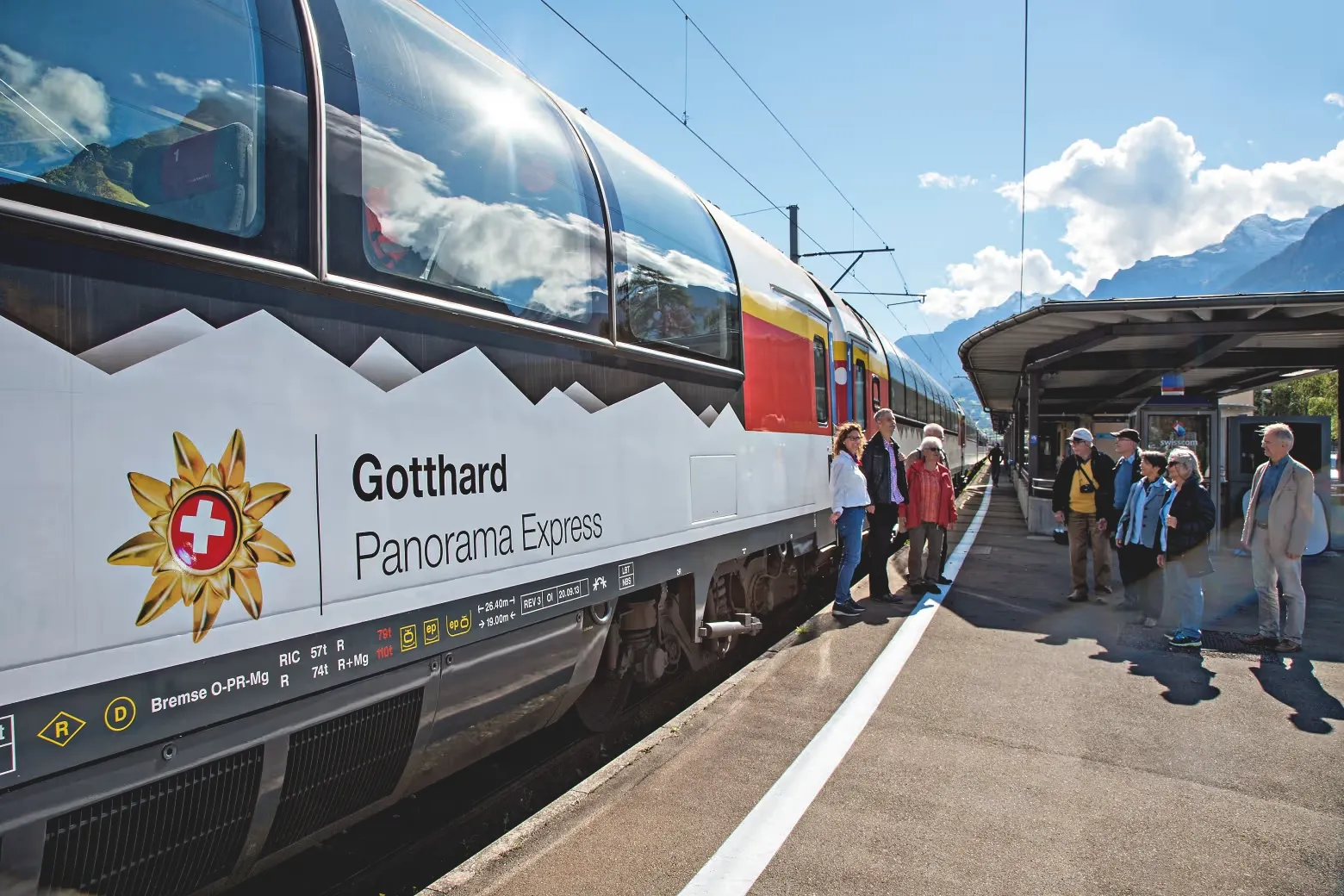 Embarque Gotthard Panorama Express, Suíça