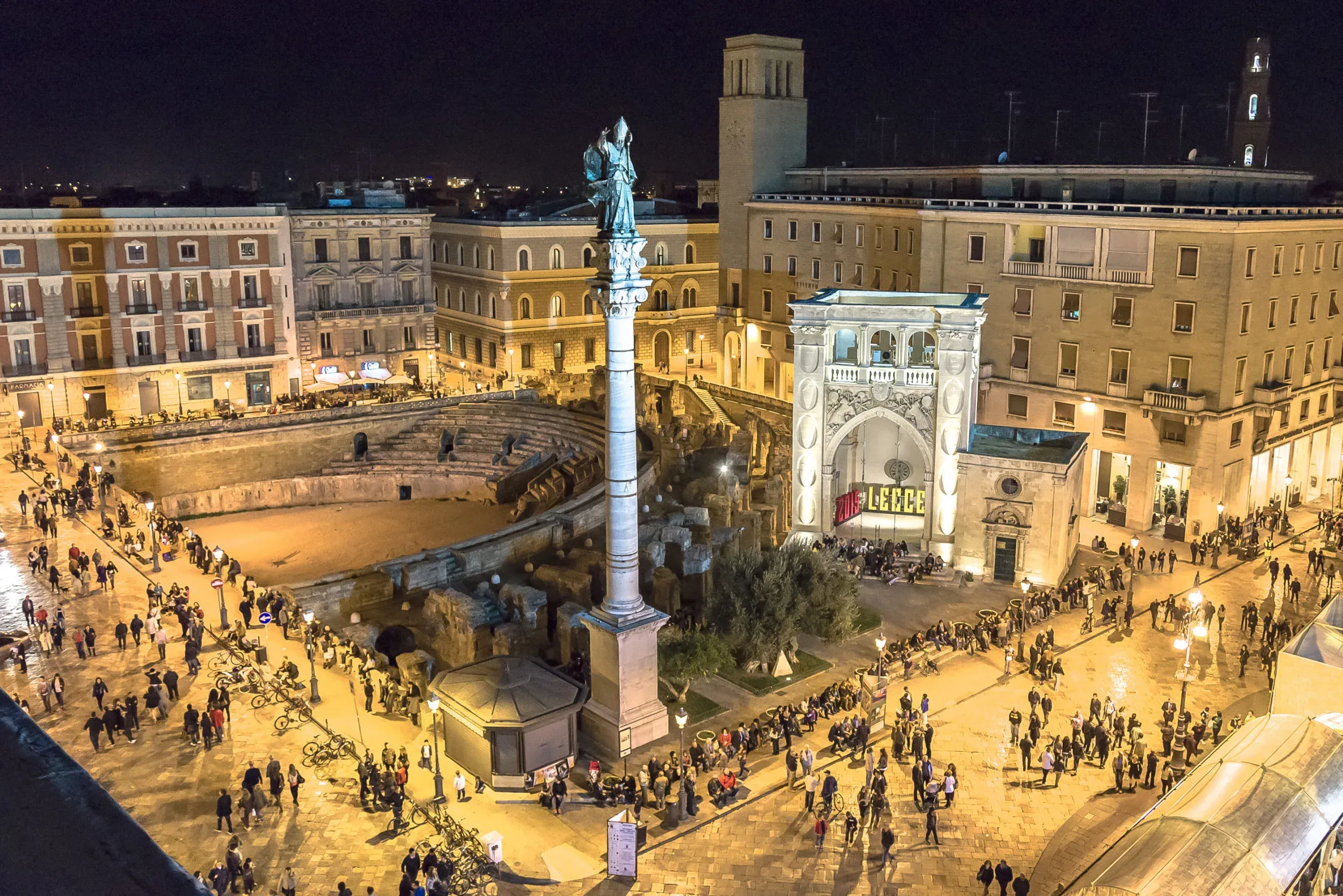 Noite em Lecce, Itália