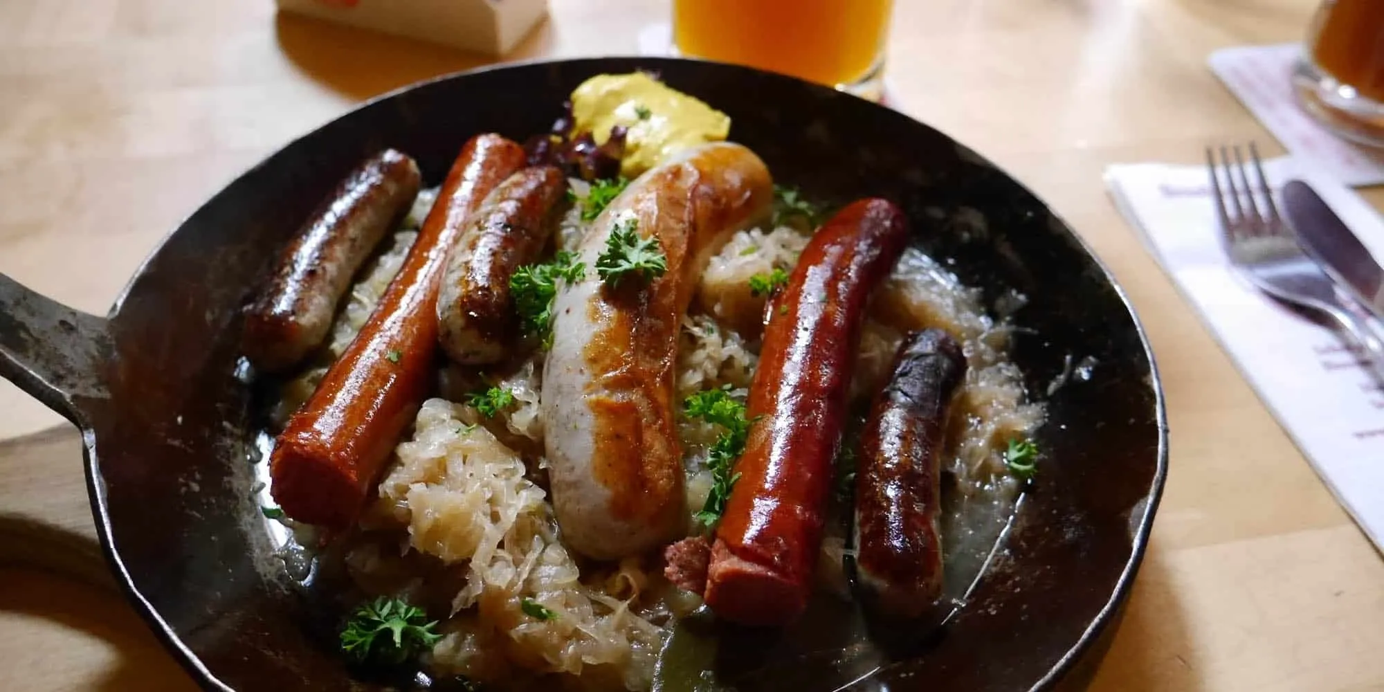Salsicha no Viktualienmarkt, Alemanha
