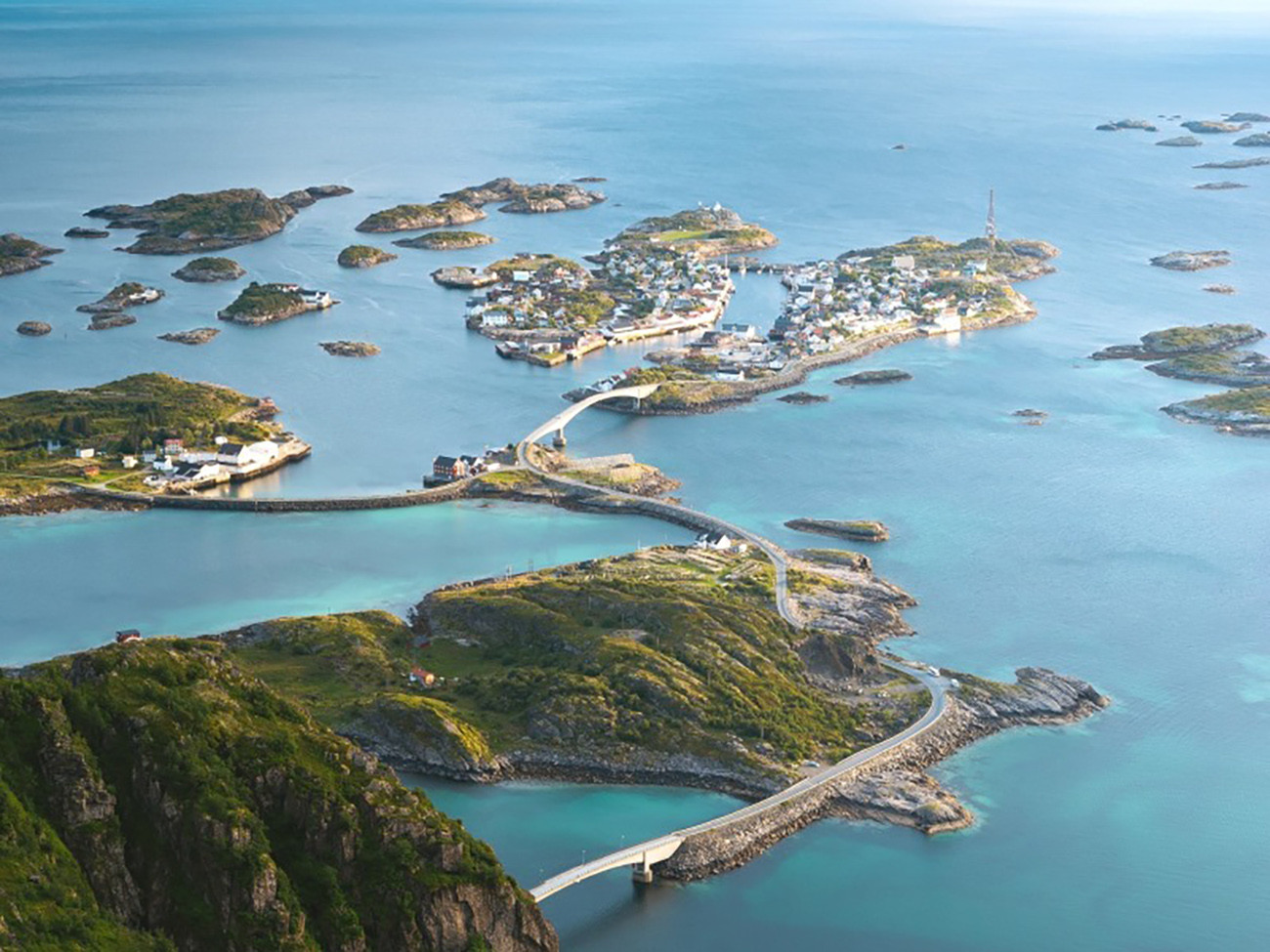 Lofoten e Sol da meia-noite