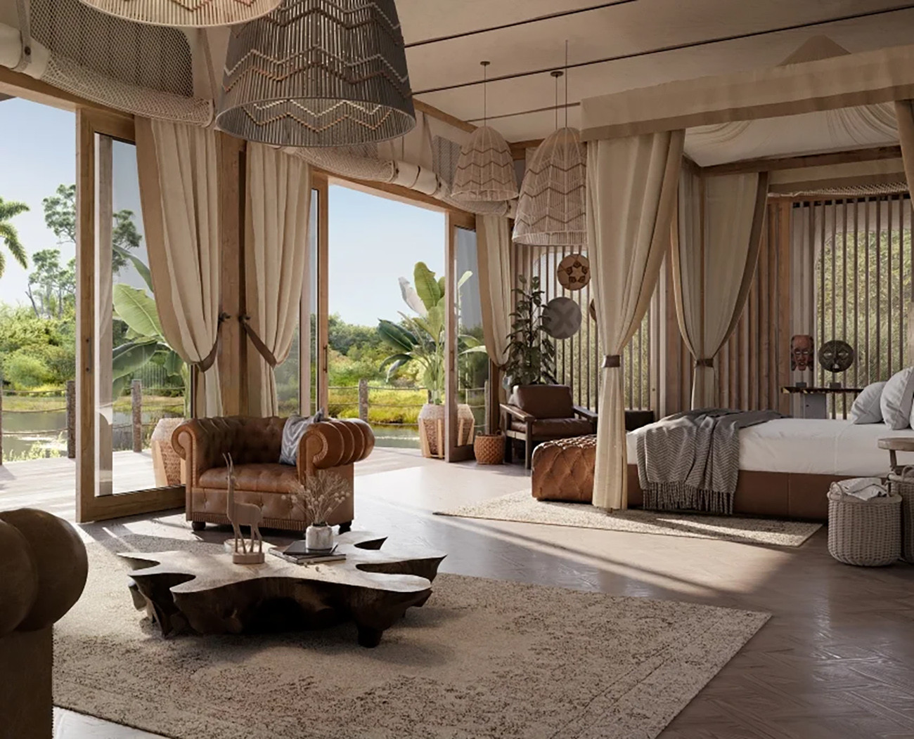 Safari de Luxo em Cataratas Vitória e Delta do Okavango